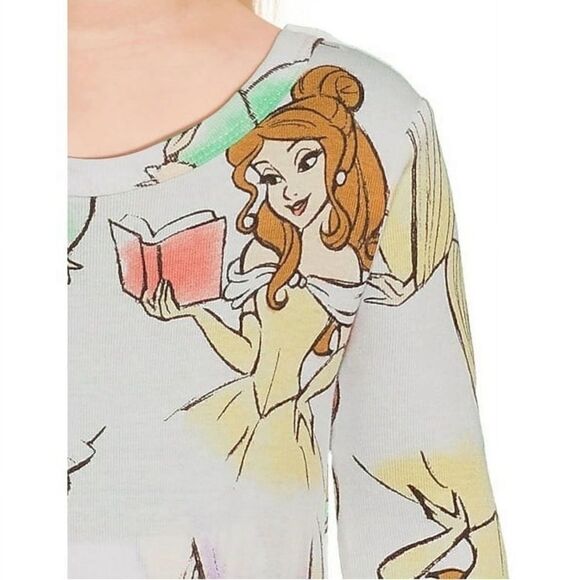 Disney Princess Snug Fit Pajamas Long & Short Sleeve 2, 2-Piece Sets Size 12M - Picture 11 of 14